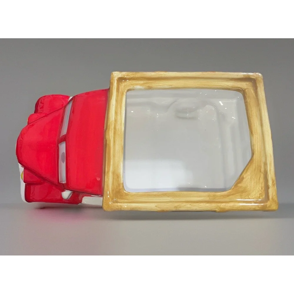 Vtg Pier 1 Imports Handpainted Watermelon Truck‎ Cookie Jar Red 10